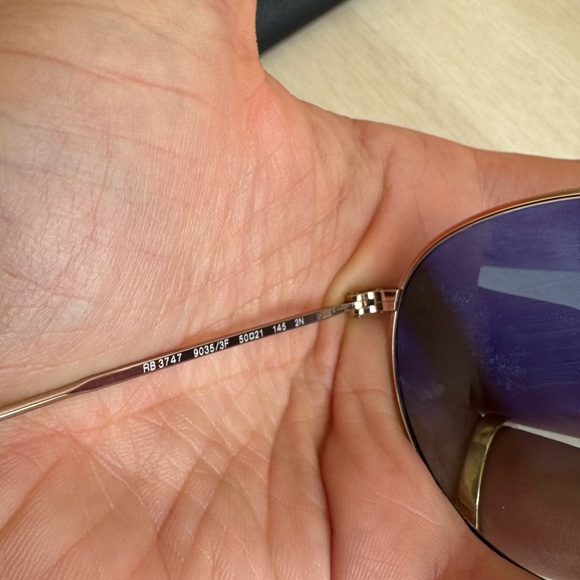 NEW Authentic RAY-BAN Copper Blue Gradient Round Sunglasses main image 8